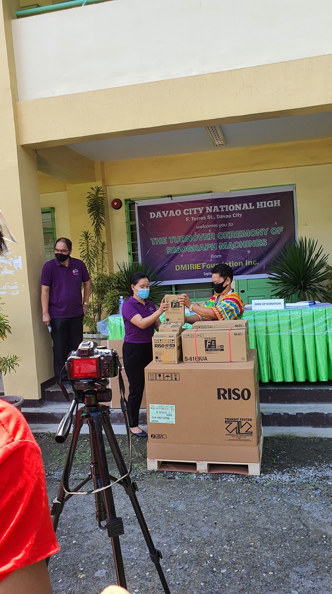 Davao City’s premier public school gets tons of donations Department