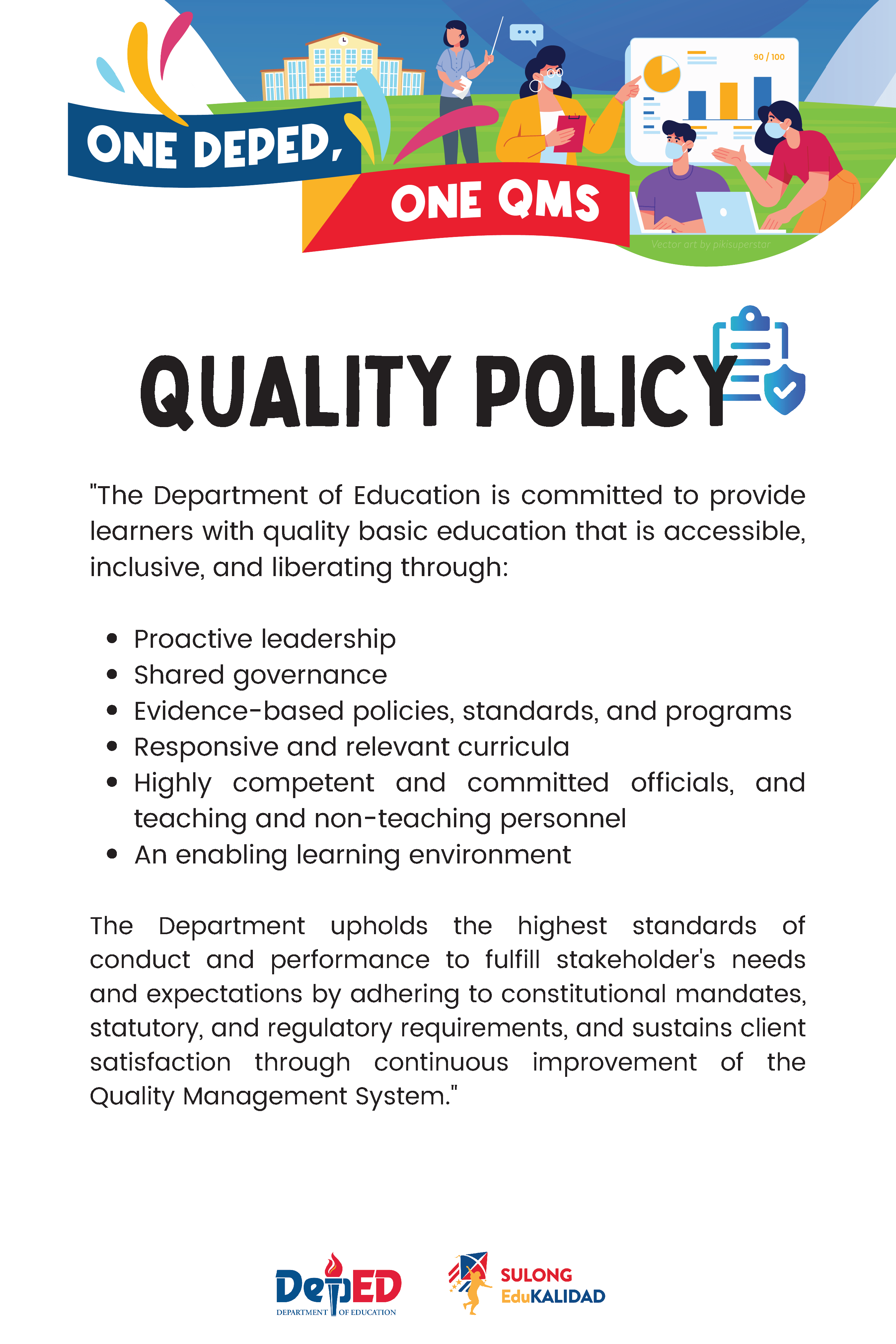 quality policy of school essay